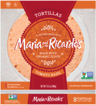 Tomato Basil Flavor Veggie Tortillas