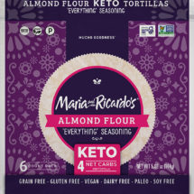 Keto Tortilla - Almond Flour Tortilla - Everything Seasoning Tortilla