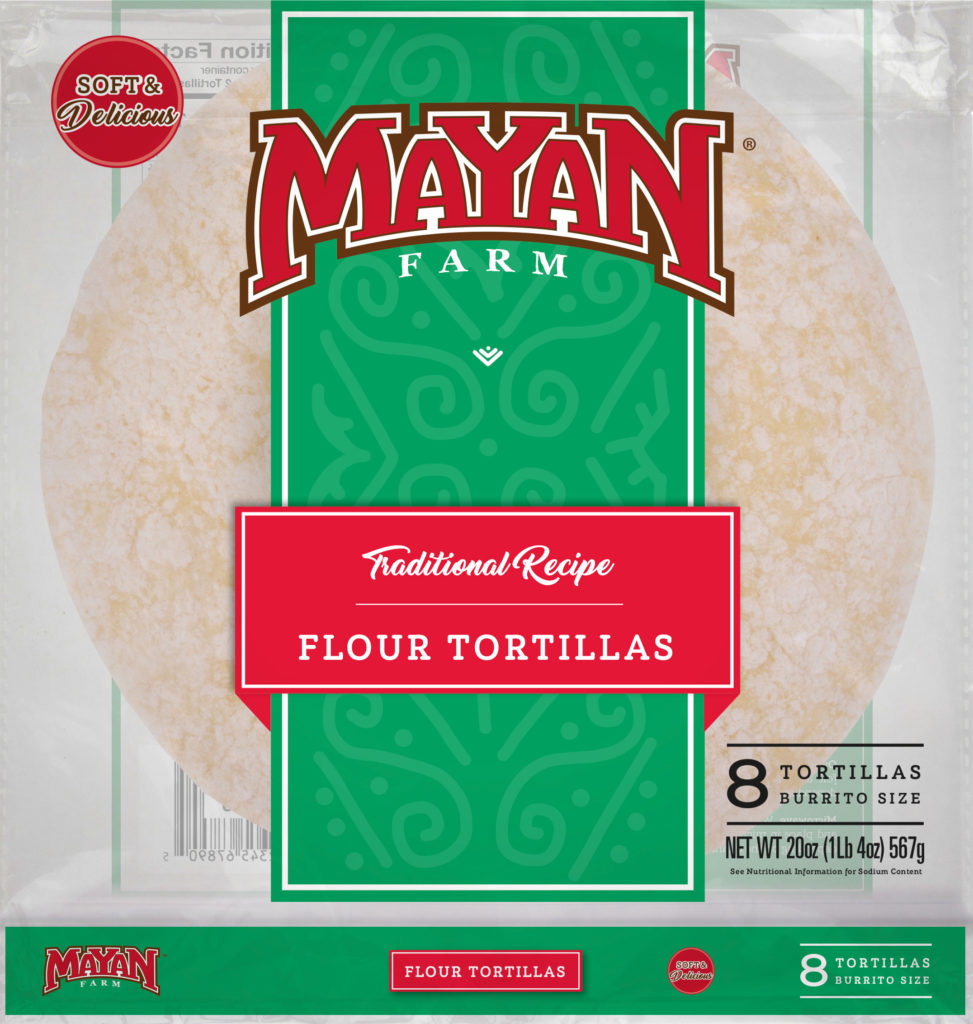 Mayan Farm White Flour Burrito Size Tortillas