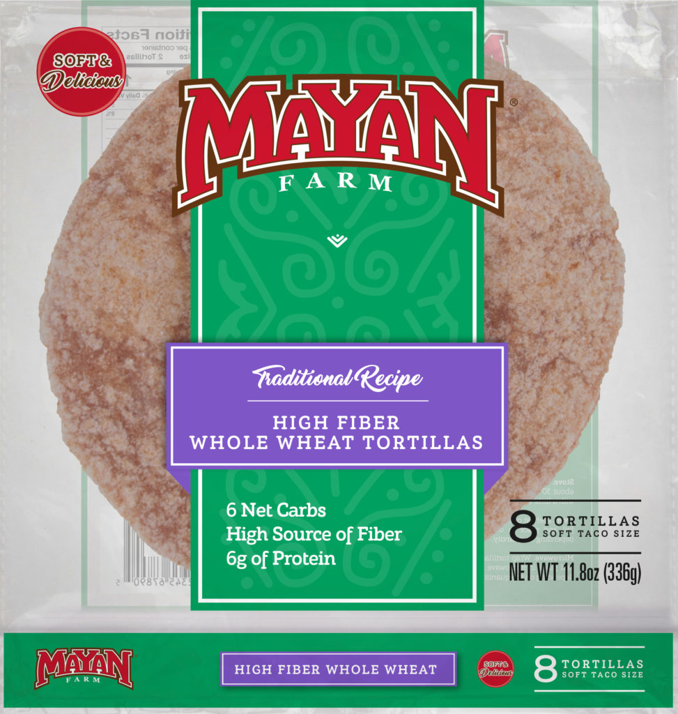 Mayan Farm Whole Wheat High Fiber Tortillas