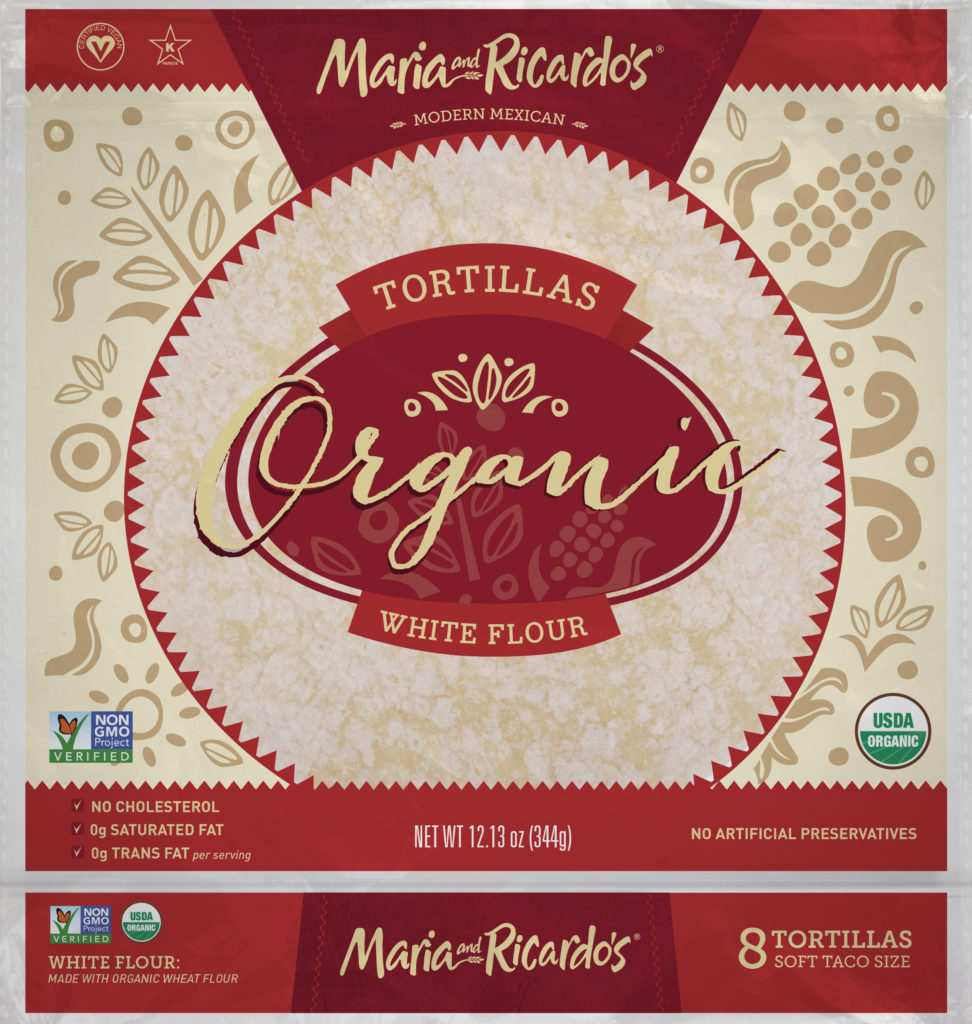 Maria and Ricardos Organic White Flour Tortillas