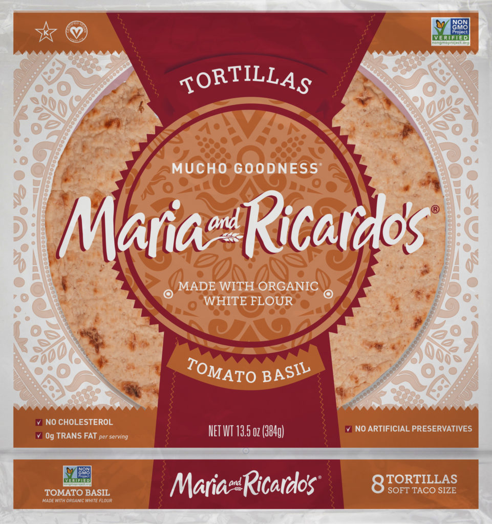 Maria and Ricardos Tomato Basil Tortillas