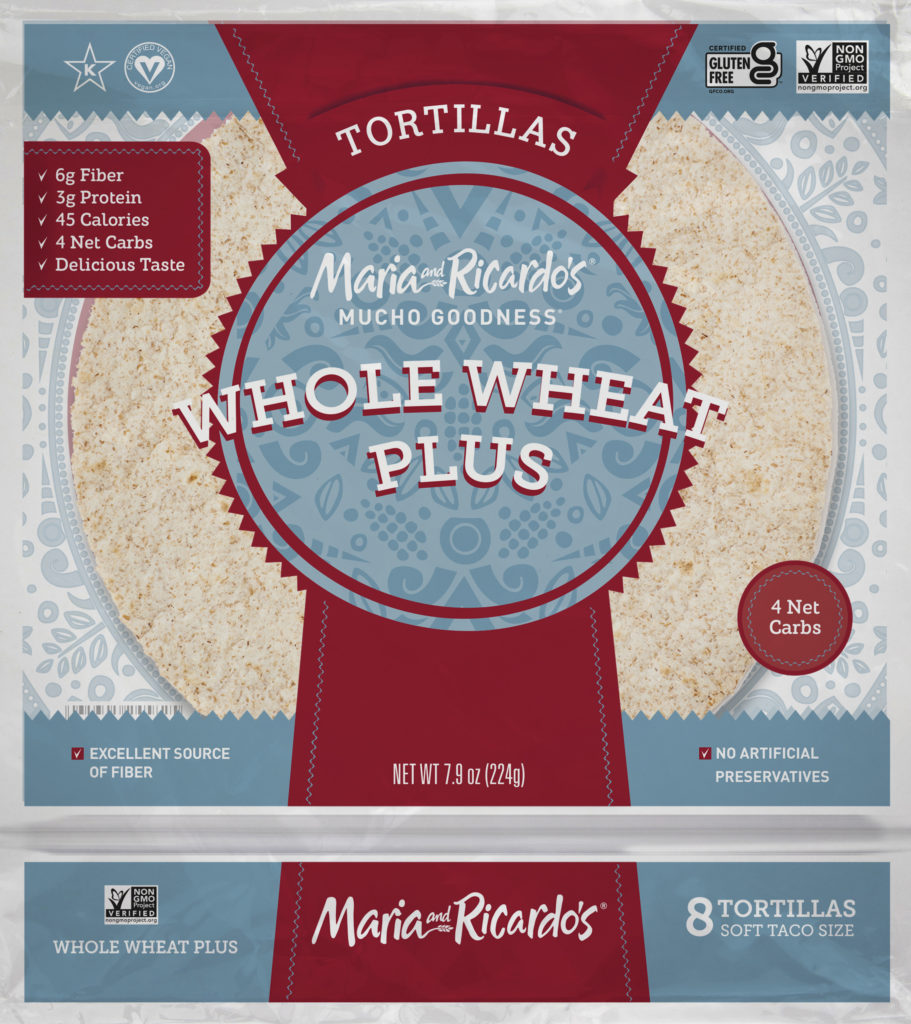 Maria and Ricardos Whole Wheat Plus Tortillas