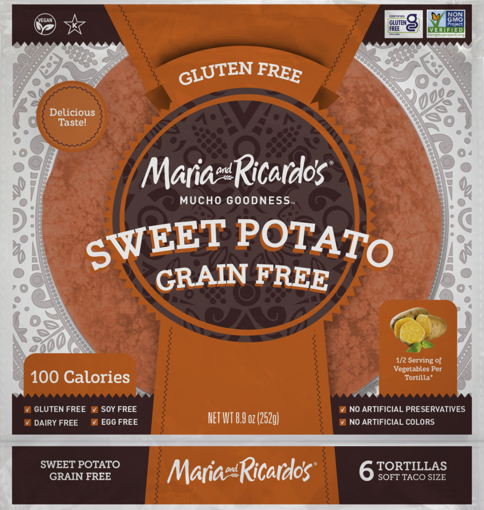 Gluten Free Tortillas - Sweet Potato