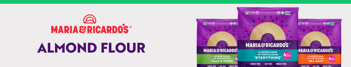 Maria & Ricardo's Tortillas Almond Flour | Banner